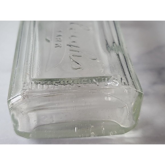 Rawleighs Glass Bottle Embossed Printing 8.5 Inches Tall pharma USA Vtg Medicine - Picture 7 of 10